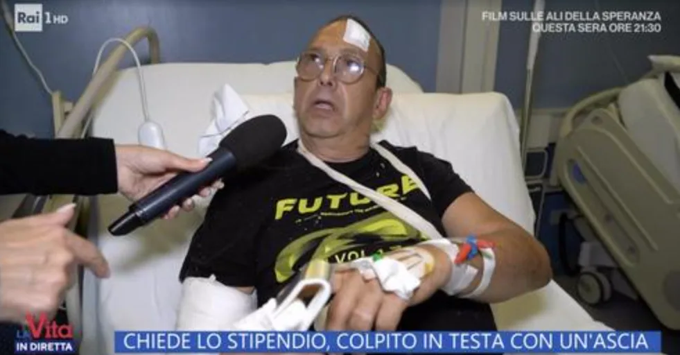 Ferito con un machete dal capo: “Voleva farmi fuori, diceva che non voleva darmi neanche un centesimo”