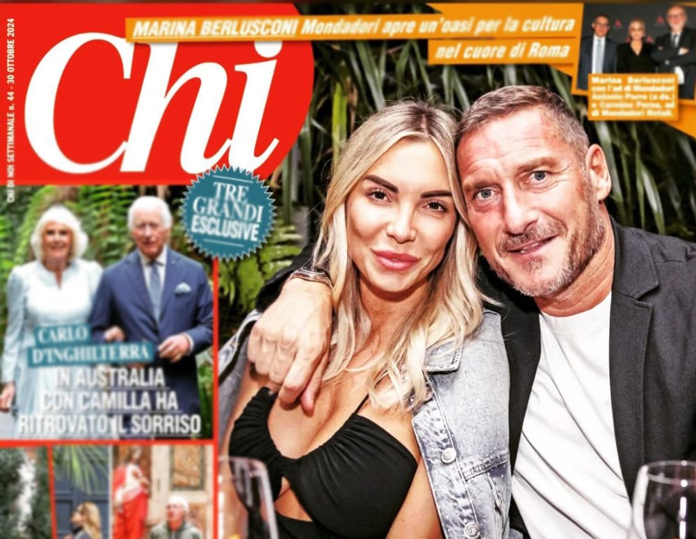 “Totti ha cambiato aspetto ma non le abitudini?” su ‘Chi’ si continua a discutere del presunto tradimento di Francesco nei confronti di Noemi